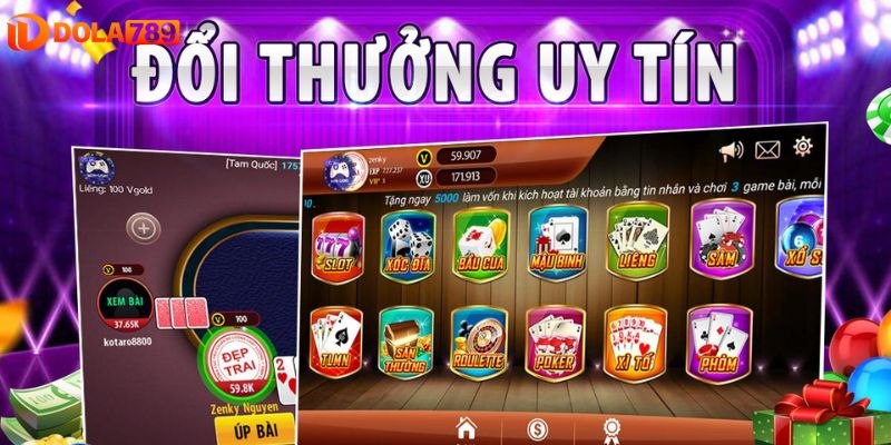 Kho game bài tại DOLA789